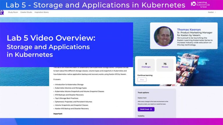 Lab 5 Video Overview – Storage and Applications in Kubernetes